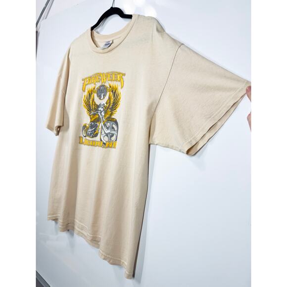 Vtg Chopper Bike Week Short Sleeve T-Shirt Delta Pro-Weight-Mens Size XL - Picture 5 of 10